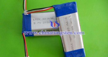 電錘鋰電負(fù)極含黃色氧化鎢 鋰電池圖片