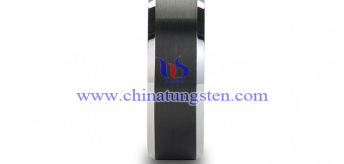 black tungsten wedding ring picture