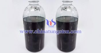 transparent aqueous dispersion of cesium tungsten bronze picture