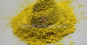 Yellow tungsten oxide picture