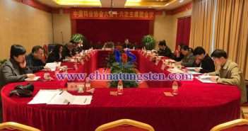 中國(guó)鎢業(yè)協(xié)會(huì)召開(kāi)六屆十六次主席團(tuán)會(huì)議