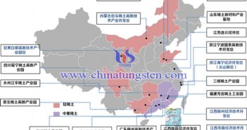 中國(guó)稀土產(chǎn)業(yè)園區(qū)分布