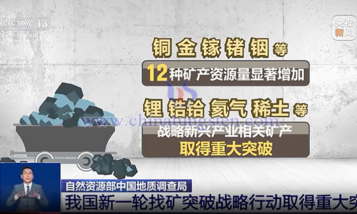 新一輪找礦成果(圖源:央視新聞)